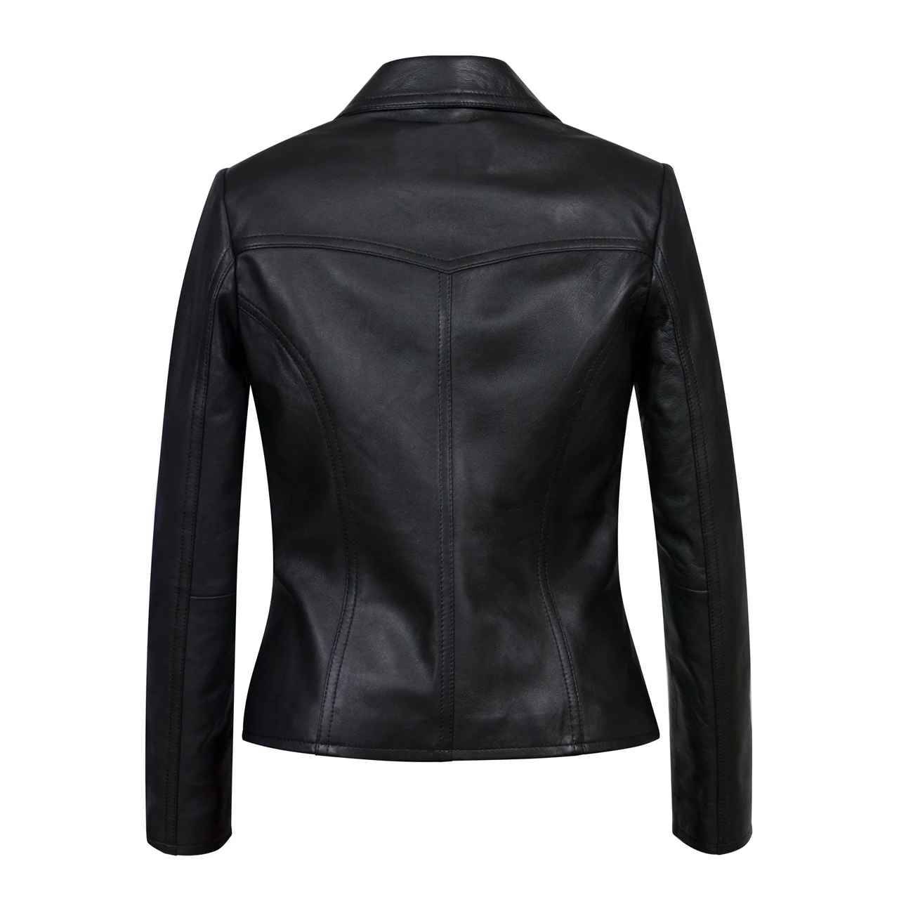 best women leather blazer by sync leather
