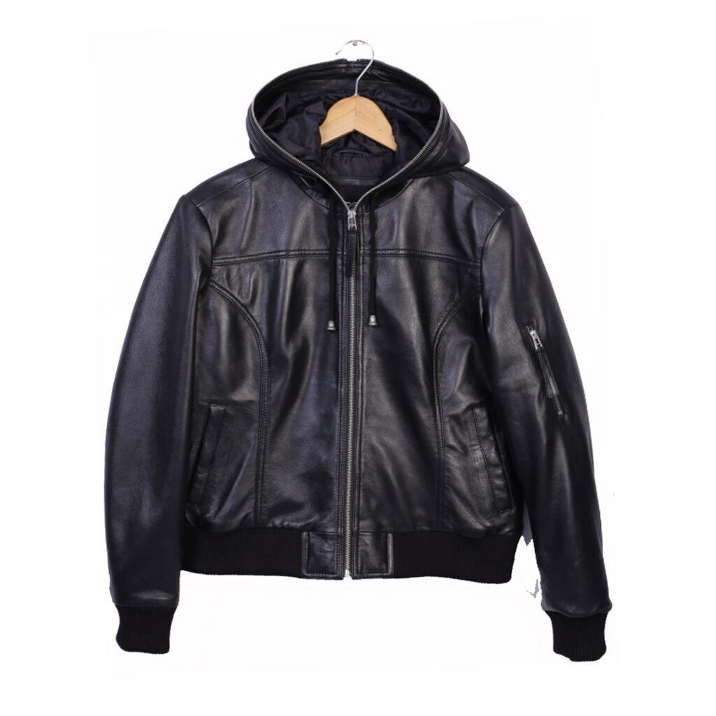 charlotte women bomber leather jacket by sync leather