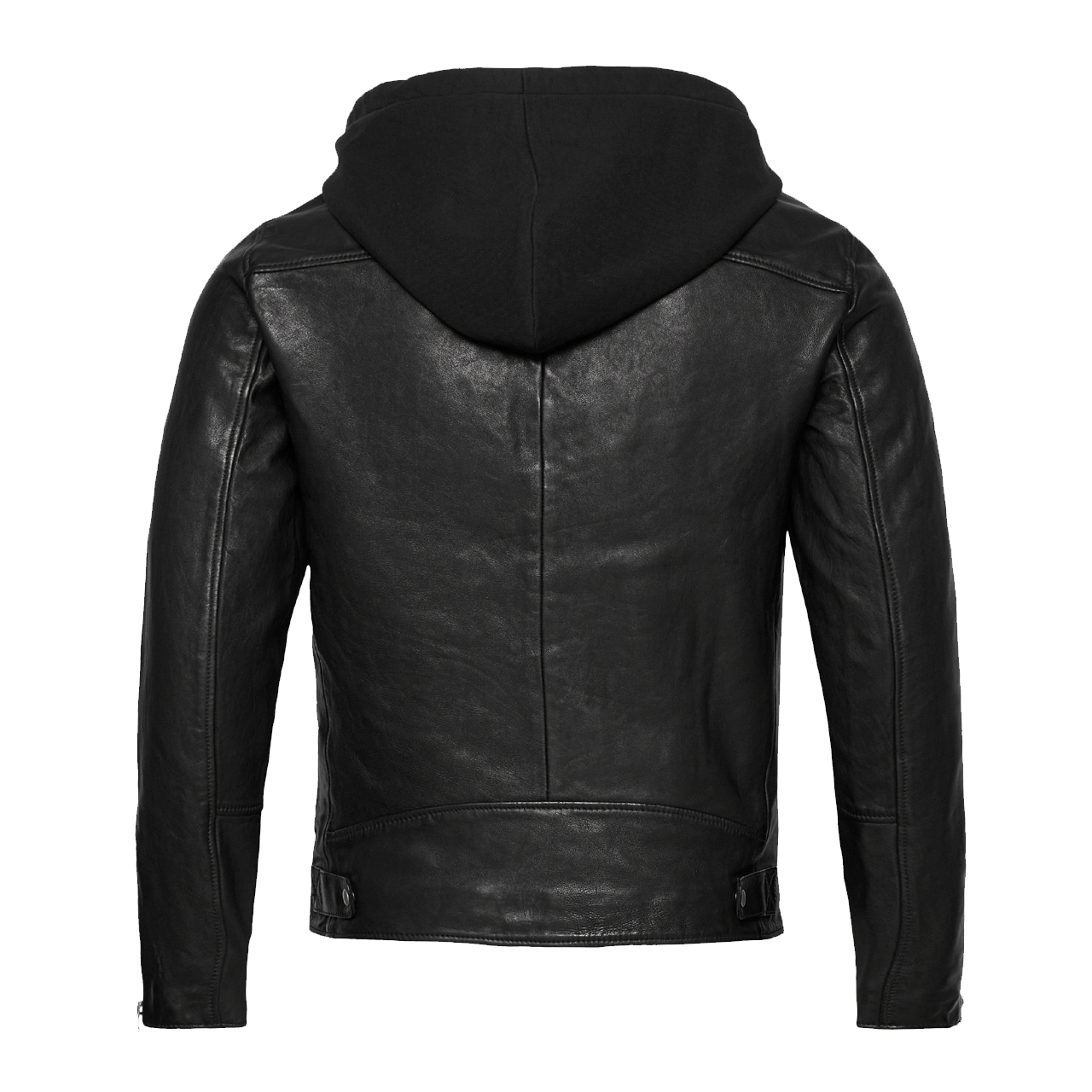 Dale Retro Leather Moto Jacket - Image 2