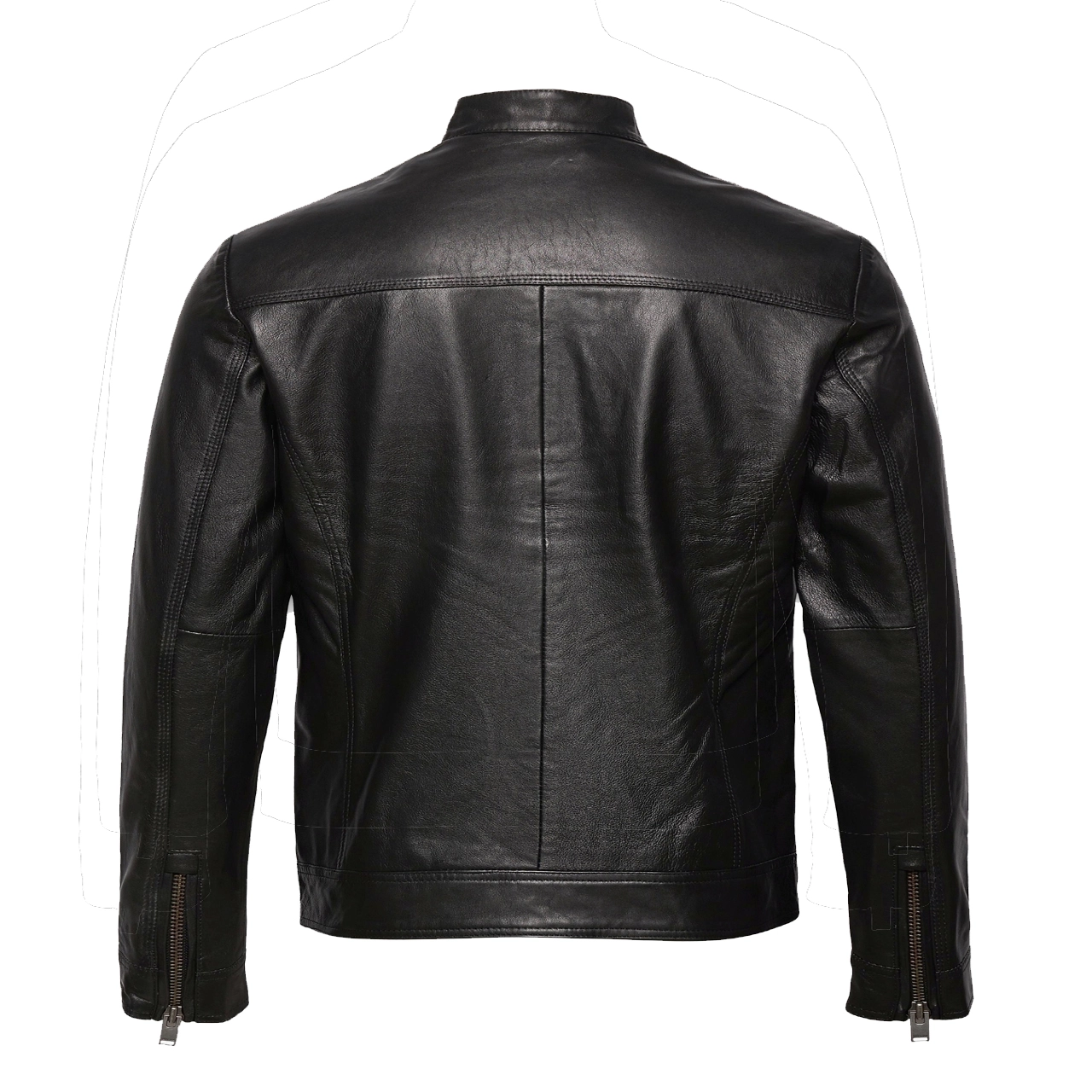 Josh Leather Motor cycle Jacket - Image 2