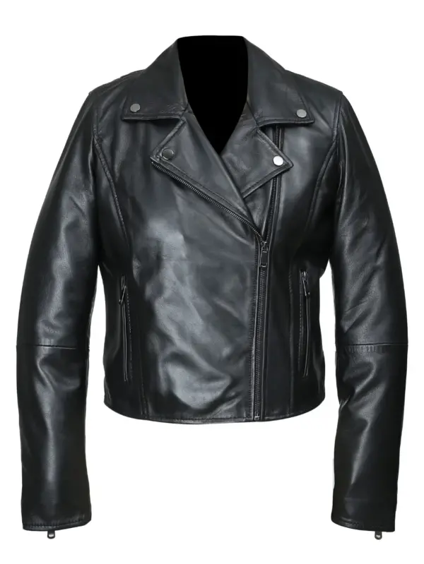 leather biker jacket for women by sync leather
