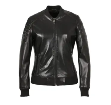 Selena Bomber Leather Jacket
