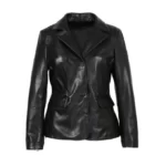sherlyn women leather blazer by sync leather