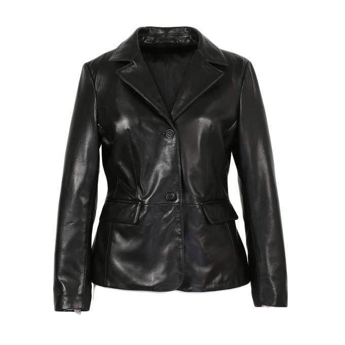 sherlyn women leather blazer by sync leather