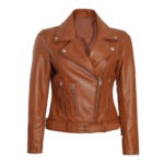 jolie women leather biker jackets