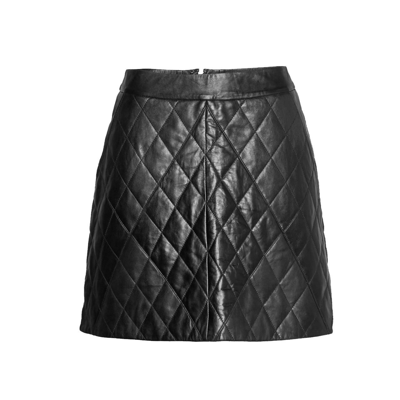 lyla women leather quailted leather skirt by syncleather.com