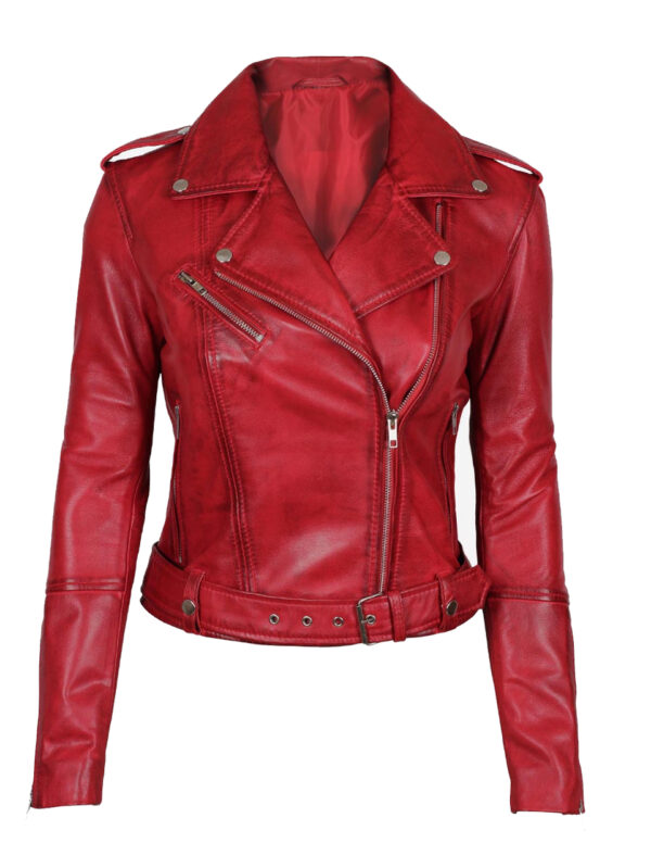 vintage Biker leather jacket for women syncleather.com