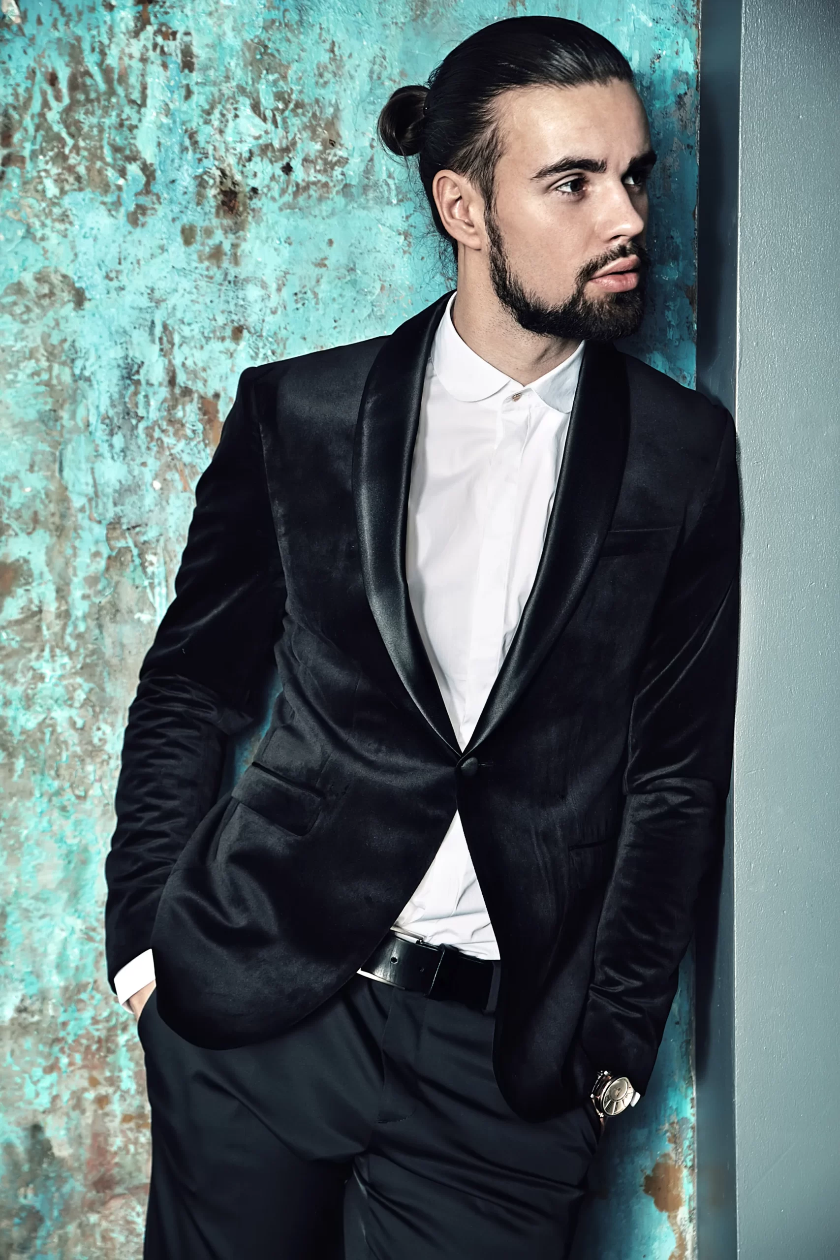 Mens Leather Blazer By Sync-Leather
