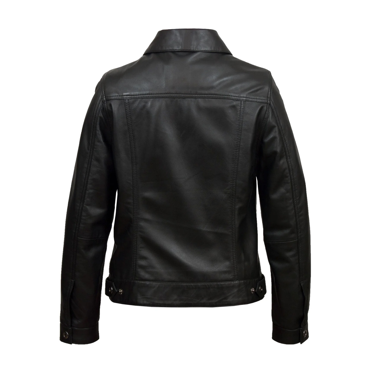 denim leather jacket by sync leather